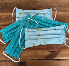 Load image into Gallery viewer, Face Mask  Bees and Honeycomb- Reusable & Washable