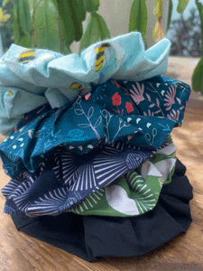 Natural Hair Scrunchie -Pack of 5