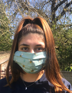 Face Mask  Black and Bee - Reusable & Washable