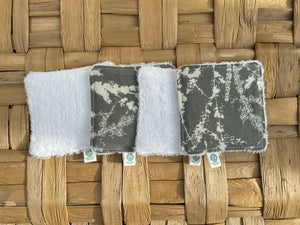 Eco Friendly Facial Pads, Reusable Facial Wipes, Make Up Remover Pads - Organic Cotton